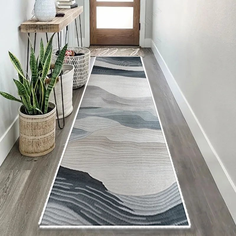 Long Corridor Carpets for Hallway Living Room Decoration Home Anti-skid Entry Floor Mats Hotel Lobby Stairway Area Rugs 3