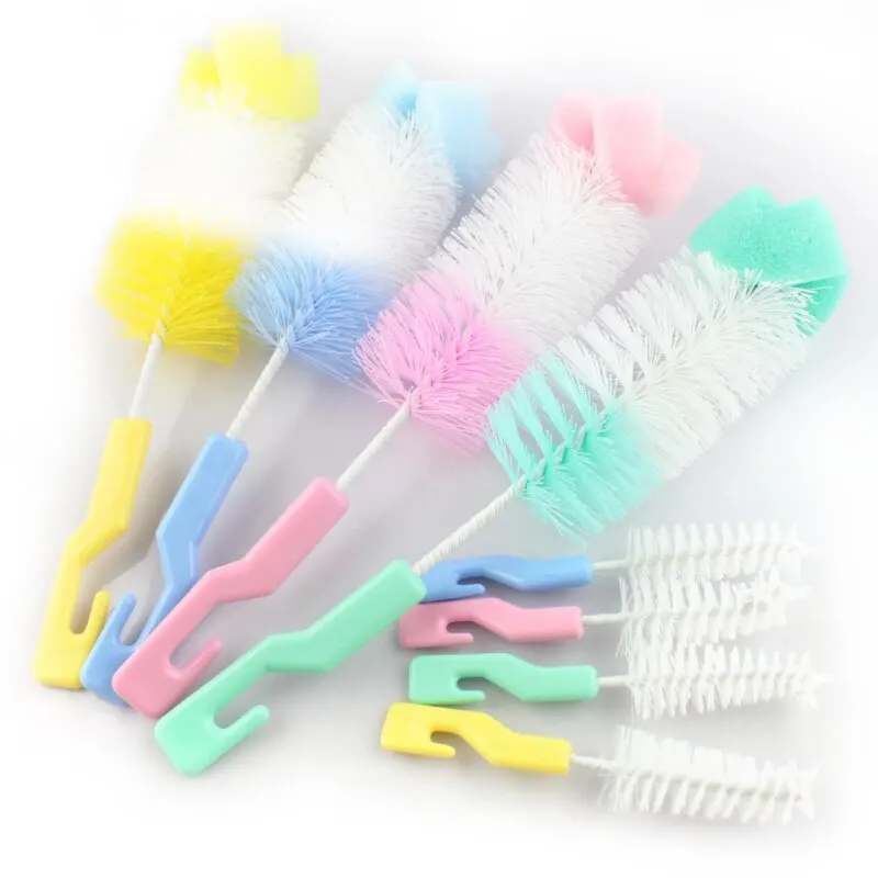 Cleaning Brush Bottle Cleaning Brush Bottle Brush Cleaning Brush Set 2Pcs/set Baby Nipple Milk Bottle Cup Cleaner