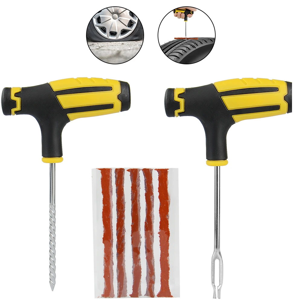 2021 Car Tire Repair Tool Tire Repair Kit Studding Tool Set Auto Bike Tire Repair Puncture Plug