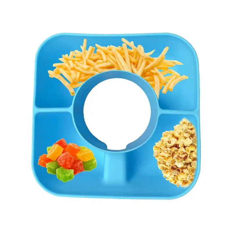 

Миска для закусок 40 унций, прочный силиконовый контейнер для закусок, многоразовый контейнер для закусок, круглая подставка для закусок