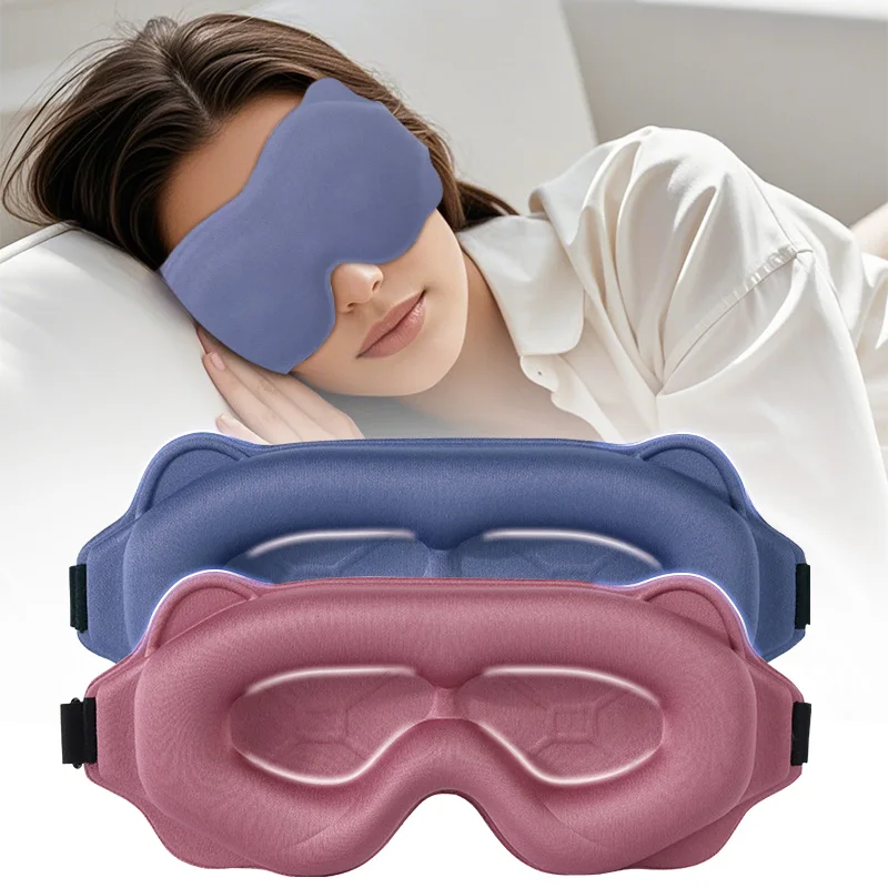 Ultimate Comfort 3D Light-Blocking Sleep Mask - Soft Padded Eye Shade for Restful Sleep
