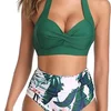 Sexy Retro High-Waist Bikini Swimsuit Women's New Style Gathered Bikini Set Chinese Brand AE Stock Origin Mainland China