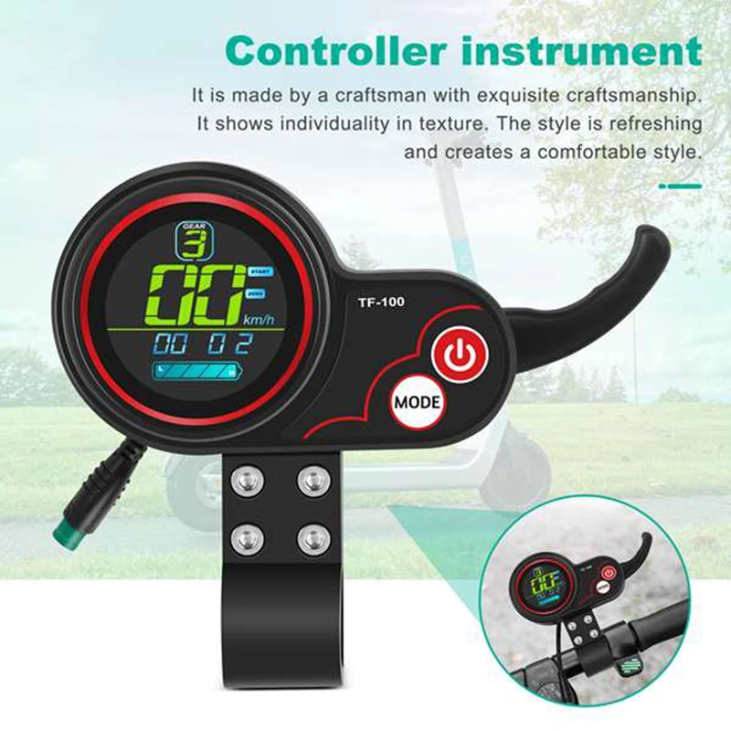 

Bicycle Instrument Black Switch Instrument Display Screen 10-Inch Headlight Accessories Hipler Controller