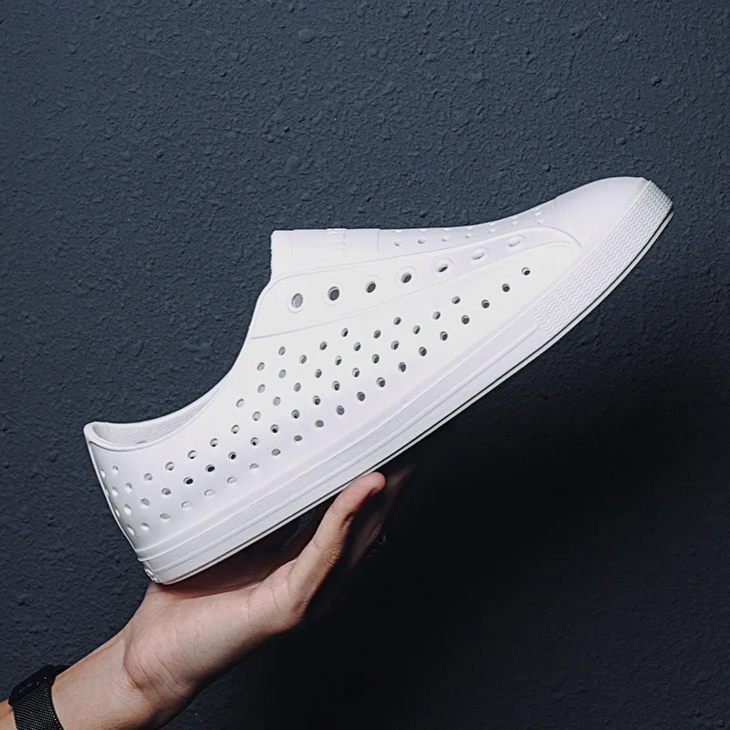 Męskie letnie sandały outdoorowe antypoślizgowe z miękką podeszwą, casualowe, ażurowe buty do wody, modne, 24 kolory, odzież plażowa