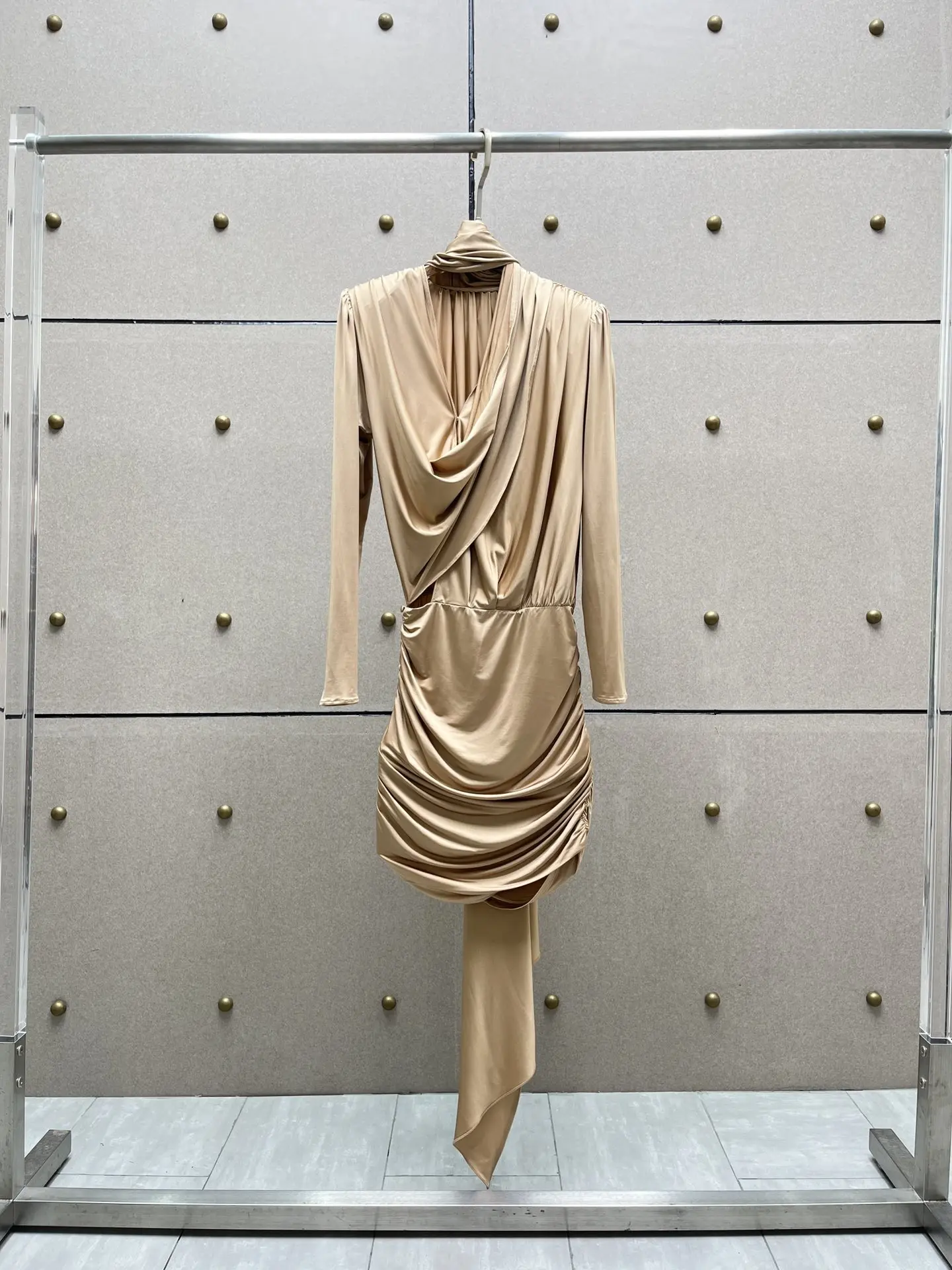 

2024 Women's Clothing Elegant pleated dress Spring Summer New 0505