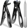 Sheeamy 2024 Clippers for Thick Nails for Seniors Angled Head Large German Toe Nail Clippers Heavy Duty Nail Clippers 1