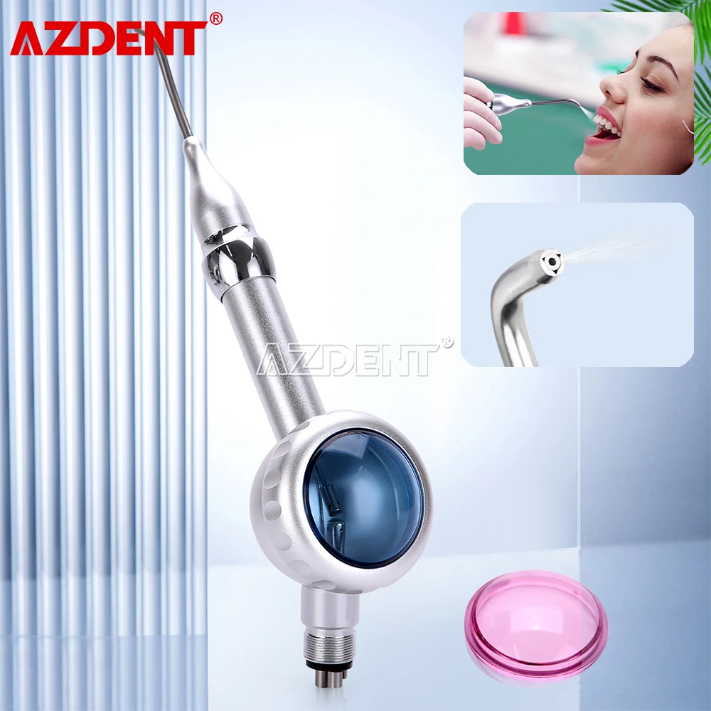 

AZDENT Dental Sandblasting Gun Air Polishing Jet Antisuction Hygiene Handpiece Polisher 2 Holes 4 Holes