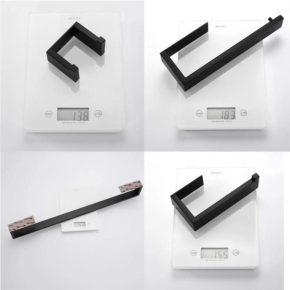 Description Picture 3 of itemBathroom Accessories Black Finish Towel Bar Towel Hook Towel Ring Toilet Paper Holder