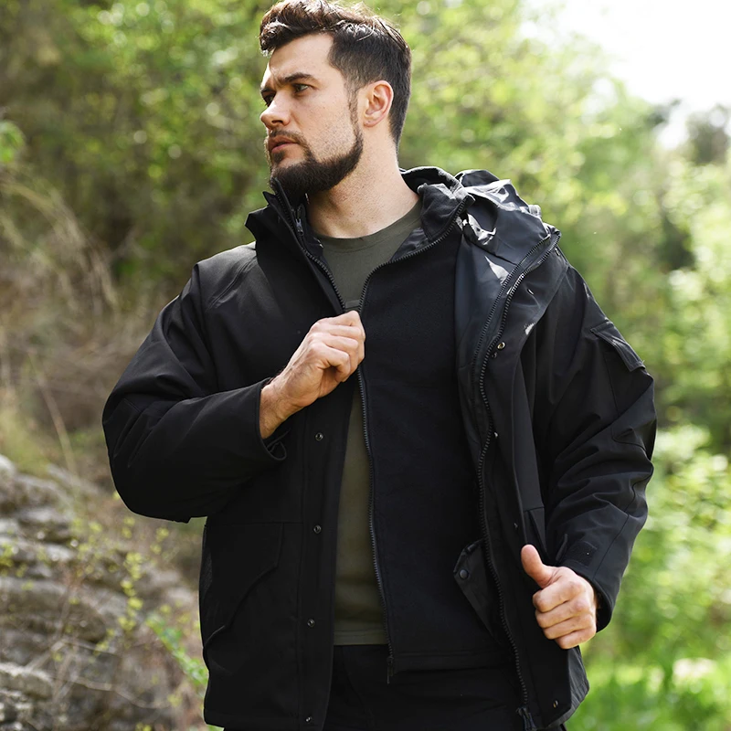 Surplus Hommes Hiver Veste Parka Veste de Pilote Travail Veste D'Hiver  Anorak