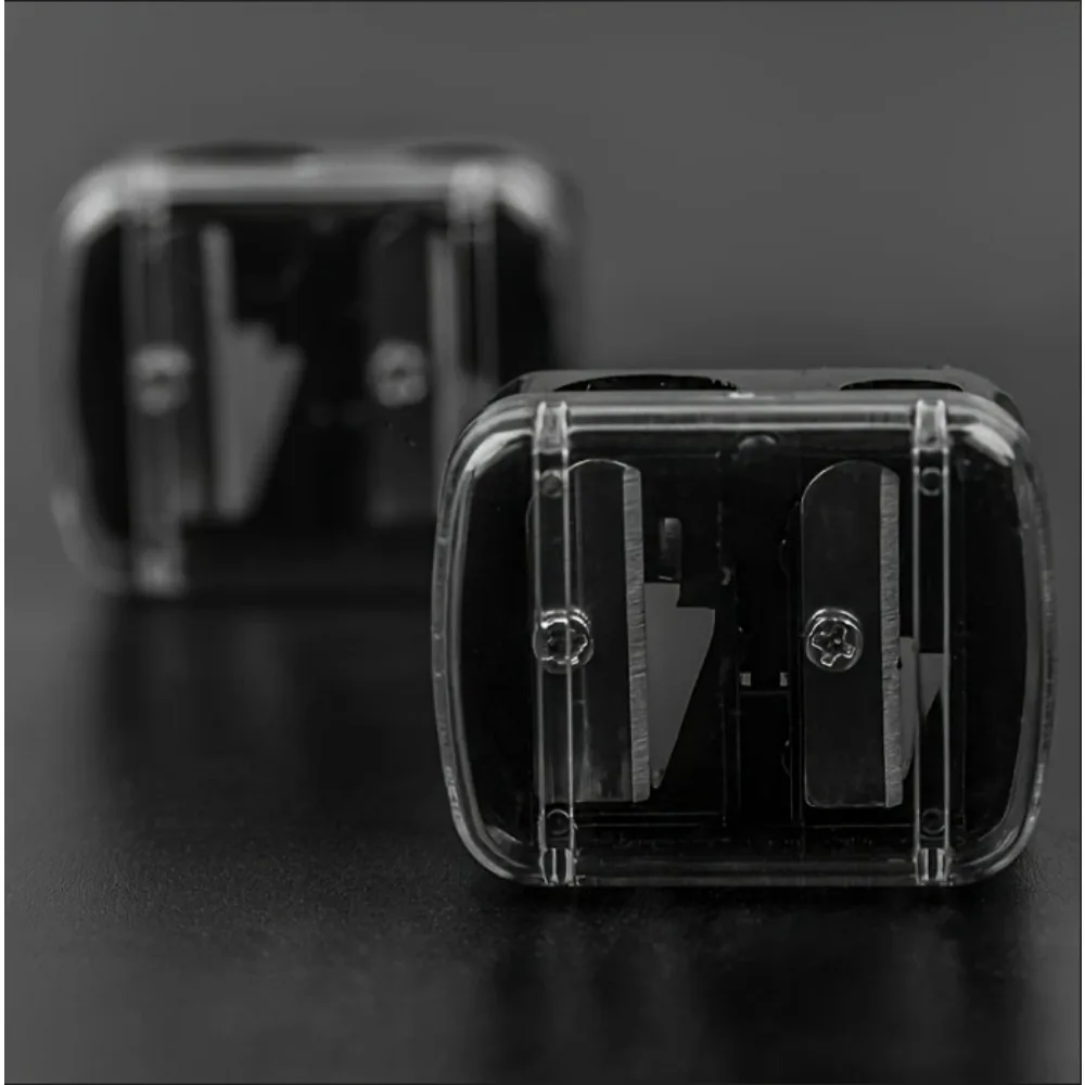 Double Hole Automatic Pencil Sharpener - Multi-Purpose Makeup and Office Tool