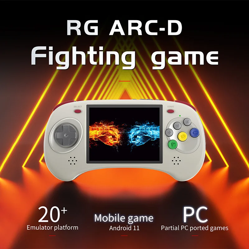 Nuovo Rg Arc-D Rg Arc-S Negozio Ufficiale Console Per Videogiochi Portatili Portatili 4 Pollici Android Linux Os Retro Player 512G Psp