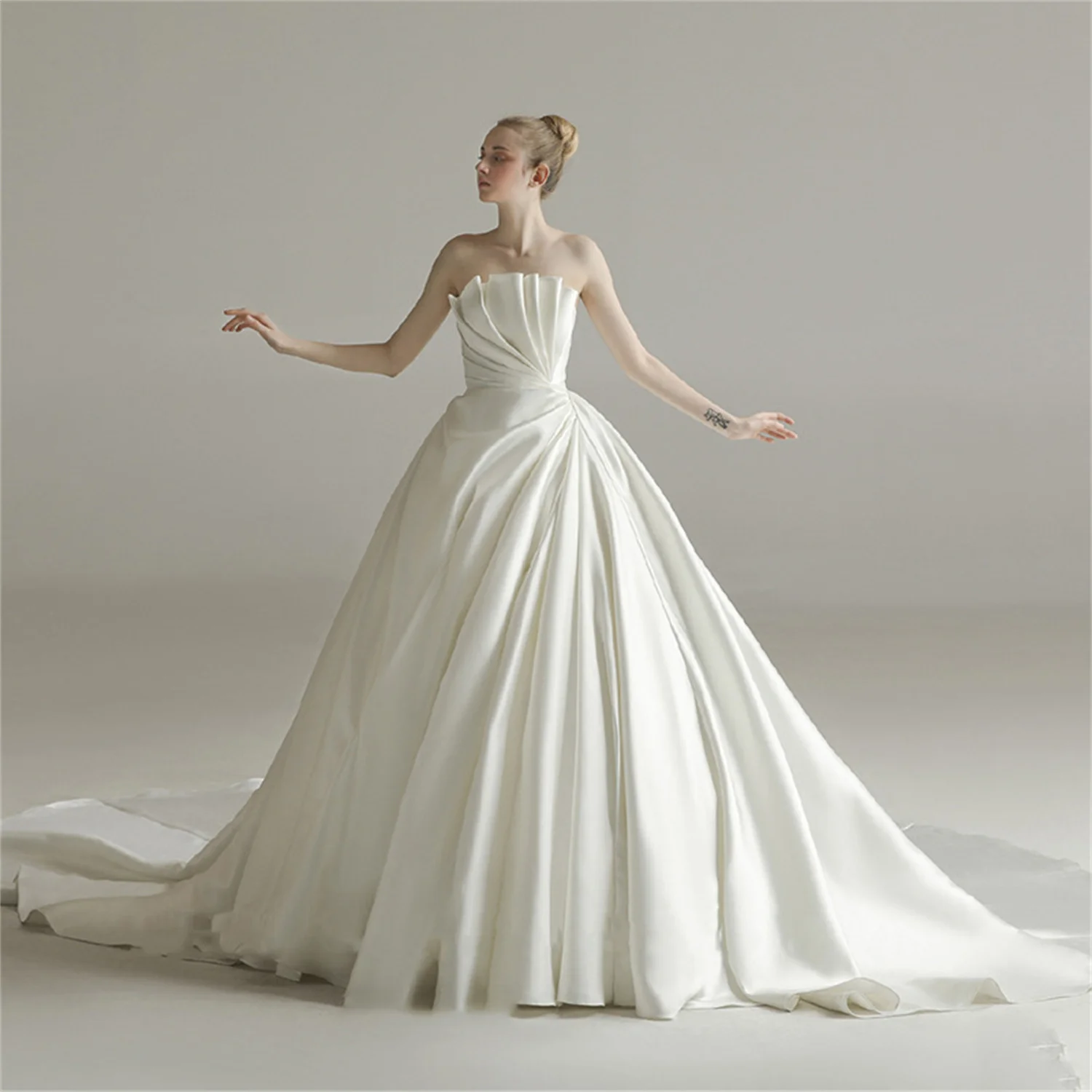 

Tailing Cheap Casual Womens Dresses Weeding Dress Women2023 Civil Wedding Dress for Women 2023 Bride Bepeithy Official Store