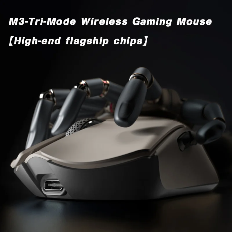 Motovelocidade Darmoshark m3 Bluetooth 2.4g sem Fio com Fio Três Modos Mouse para Jogos Esports Óptico Pam3395 Computador Escritório Mouse 26000dpi Botões Suporte para Drivers de Macro para Laptop pc - Imagem 2