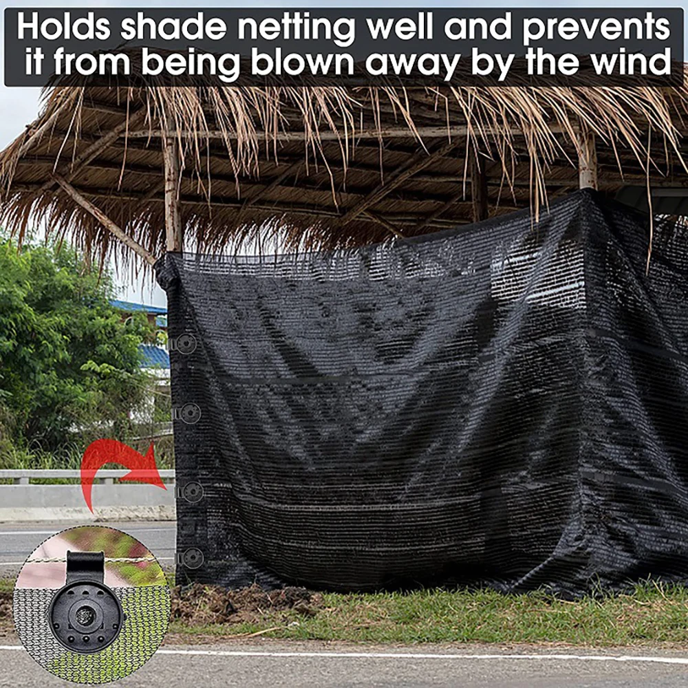 Rouge)100 Pièces Pinces Rondes En Plastique Pour Toile 'Ombrage Clip De