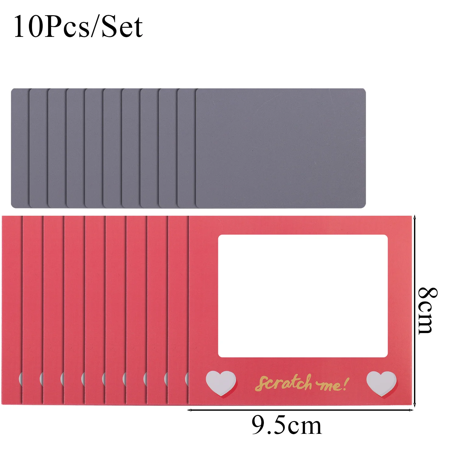 Romantic Scratch-Off Card Vouchers for Couples - Perfect for Date Nights, Weddings, Birthdays, and Anniversaries Gifts (10/50 Pack)