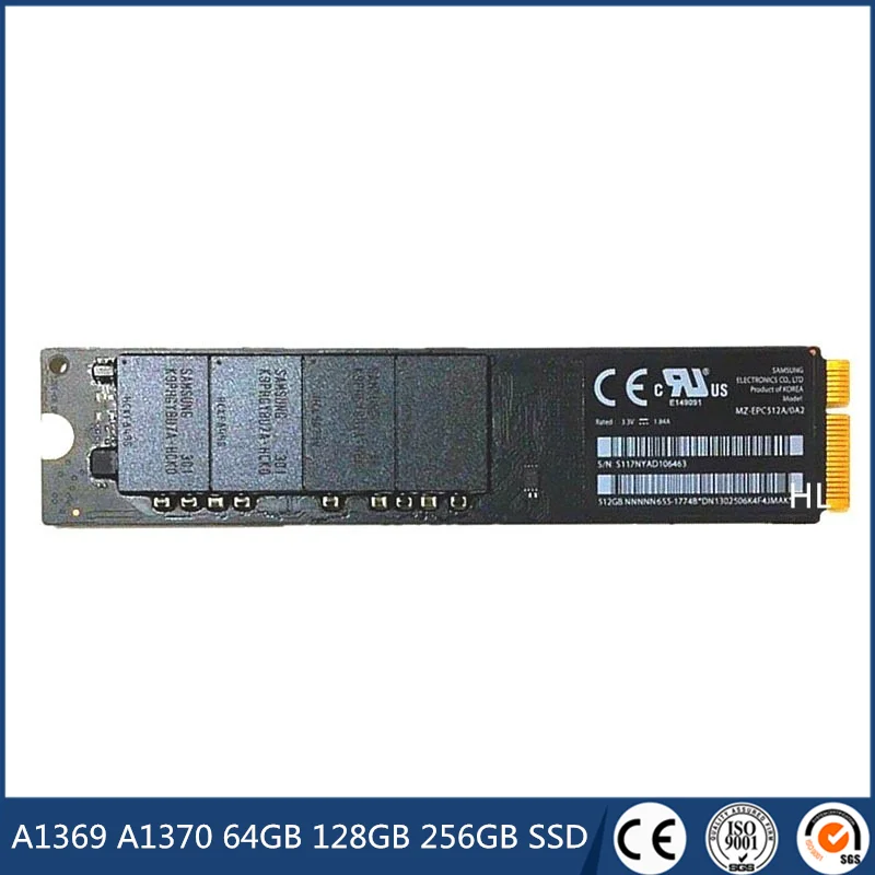 Vendita A1369 A1370 64Gb 128Gb 256Gb Ssd Scheda Madre Del Computer Portatile Per Macbook Air 2010-2011 Anno Disco A Stato Solido Buon Sostituzione Fun