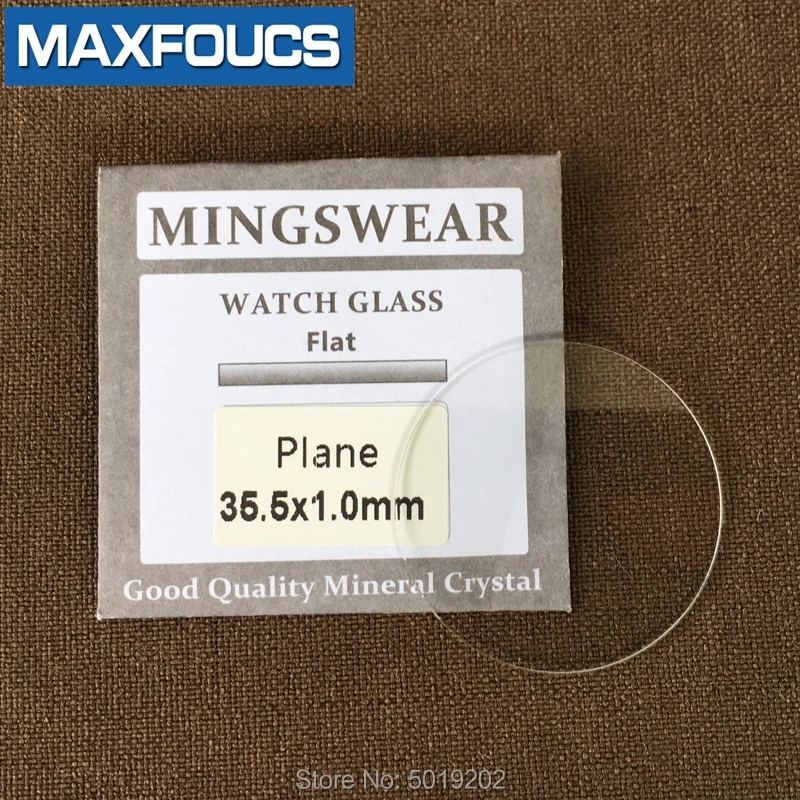 Verre minéral plat pour montres-bracelets, épaisseur 1 mm 207