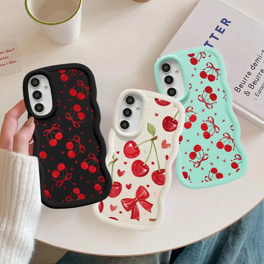 Red Lovely Cherry Soft Phone Case