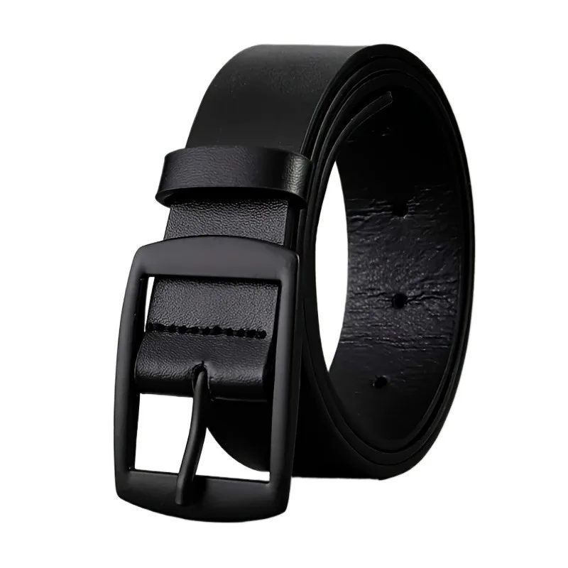 Fashionable and Luxurious Men's Belt with PU Leather and Metal Needle Buckle Design, Convenient and Practical Daily Necessities