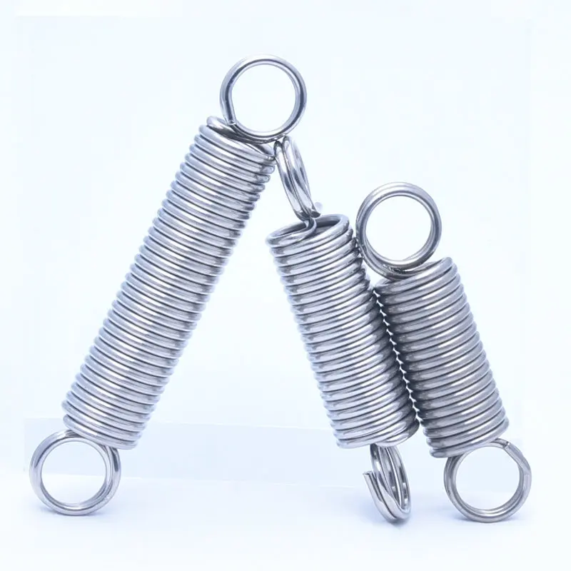Heavy-Duty Double Coil Tension Spring, 1.5mm Wire Diameter, Customizable, Set of 2