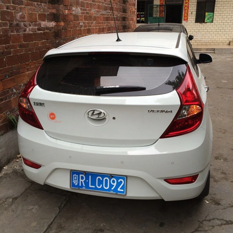 Спойлер для Hyundai Verna Accent заднее крыло из АБС-пластика вид углеродного волокна