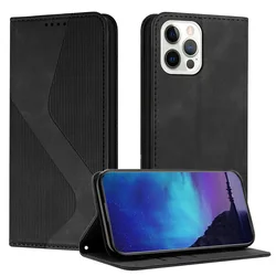 Luxury Leather Wallet Flip Cover with Magnetic Closure and Stand Function for Galaxy A16 5g (Black)