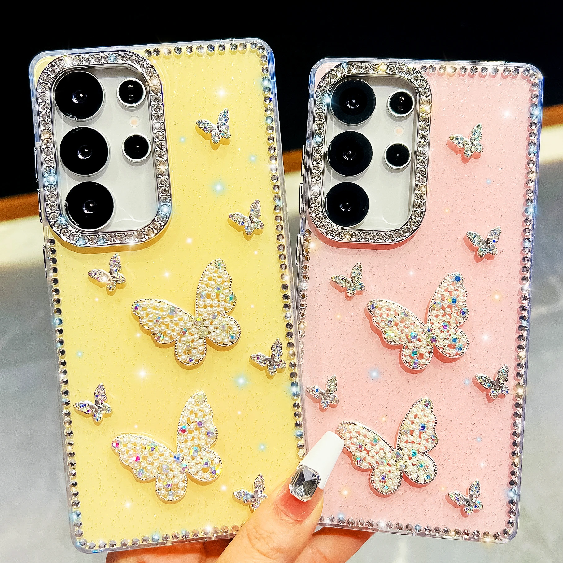 Butterfly Diamond Bling Luxury Phone Case Cover