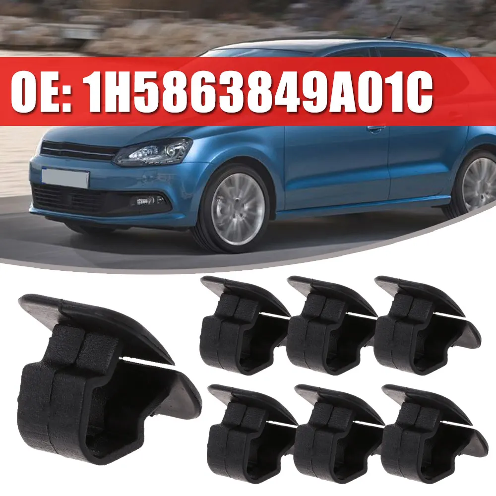 10pcs Black Plastic Hood Bonnet Insulation Clip Rivet Retainer for VW Polo Tiguan Passat B5 B6 SEAT Leon 2 Skoda Octavia Gadget |