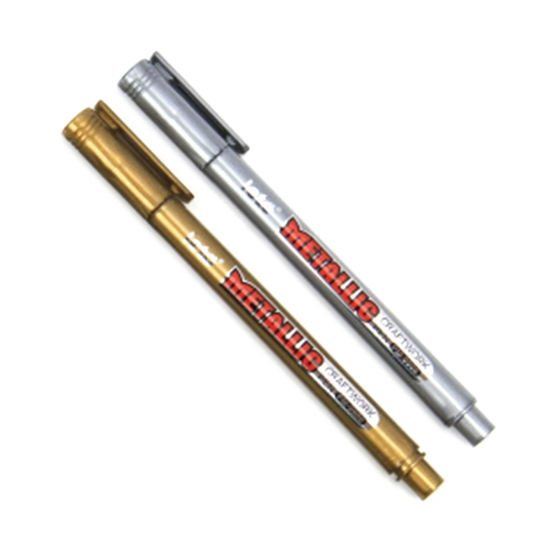 

Metallic Acrylic Paint Pens Vibrant Colors for Rock Painting Crafts DIY Projects Y3ND