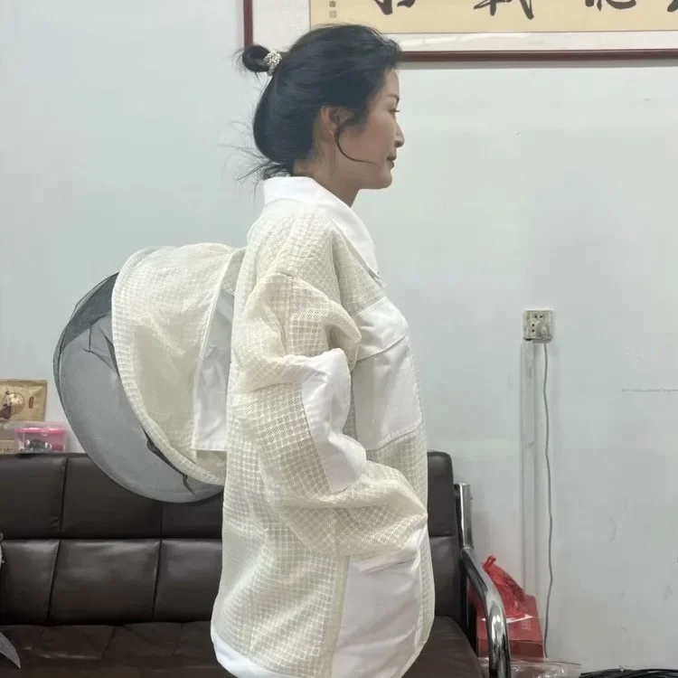 Bee tool export type half body cotton breathable anti bee suit, thickened anti bee sting 3D space suit