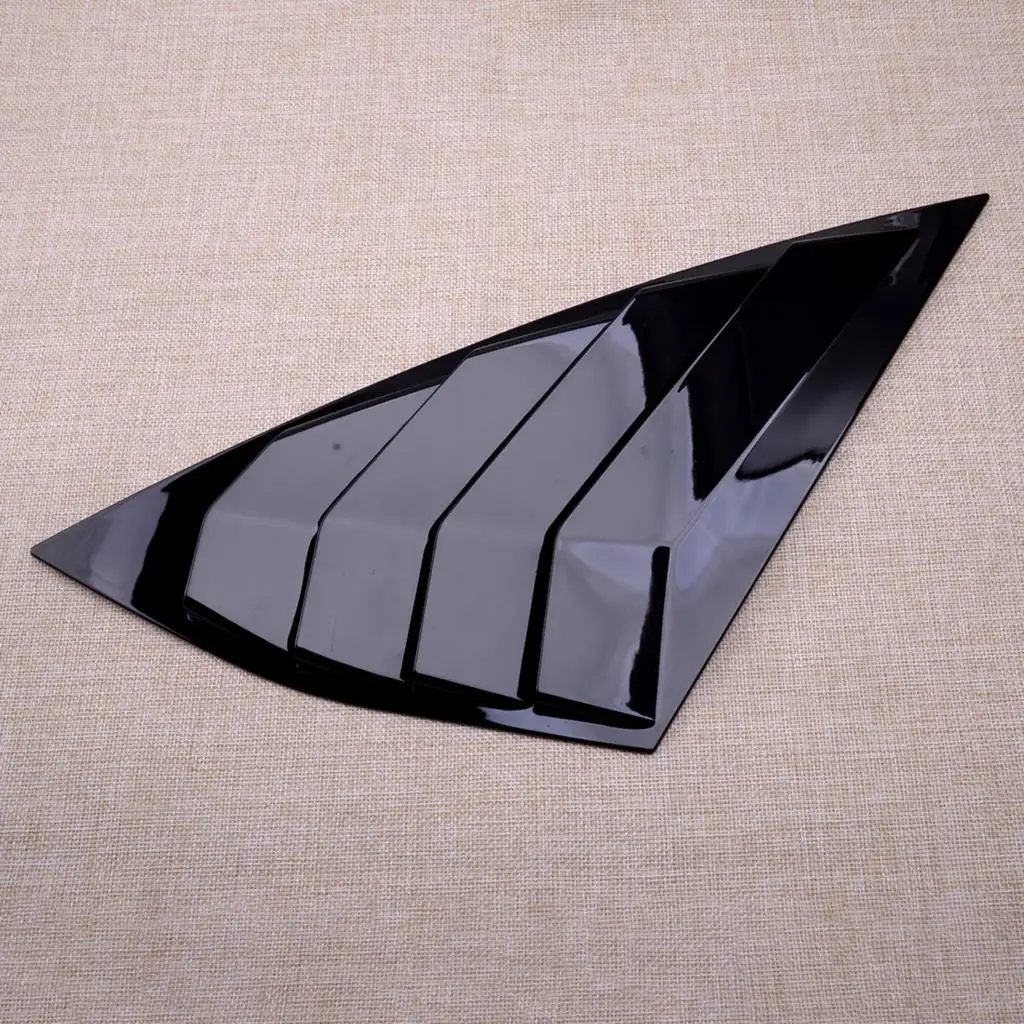 1 Pair Car ABS Exterior Rear Side Window Shutters Louvers Covers Fit for VW Jetta A7 MK7 GLI