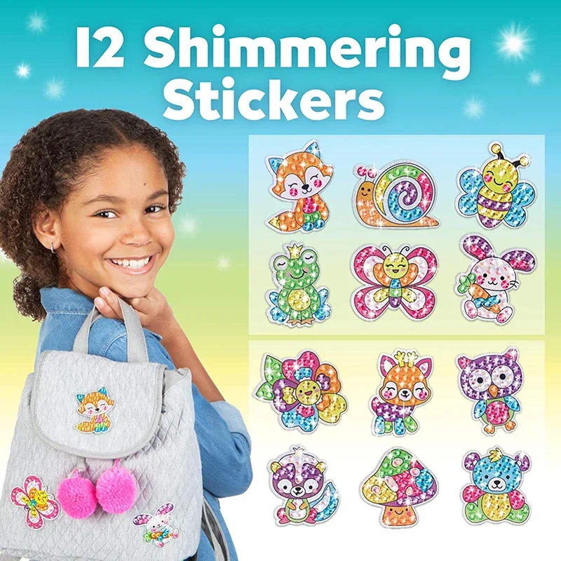Kids DIY Painting Stickers Kits Handmade Decor Mosaic Sticker Paint By Numbers Kit Art Craft For Girls Boys Gift craft toys