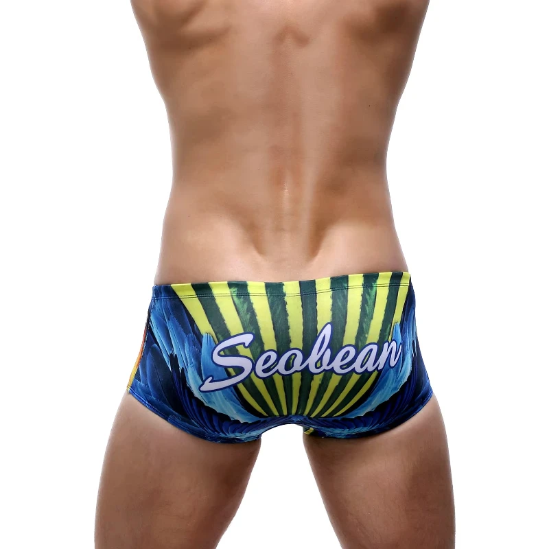 Swim trunks swim shorts men swimsuit Seobean Men Swimwear Bikini Swimming Trunk Sexy Beach Sea Costume Surf Bathing Suit Wear Sport Shorts Men's Swimsuit Swim Briefs