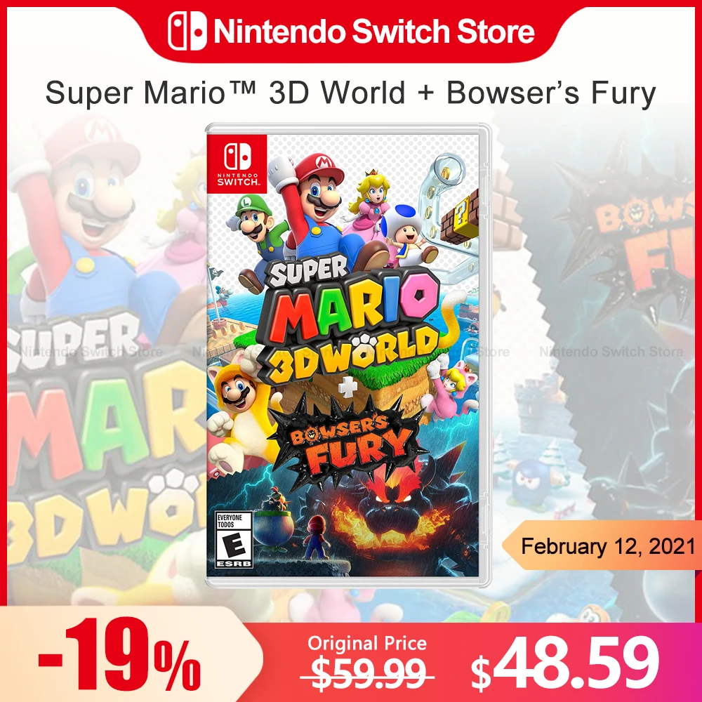 Super Mario 3D World Bowser Fury Nintendo Switch Offerte Di Gioco 100% Scheda Di Gioco Fisica Originale Ufficiale Per Switch Oled Lite