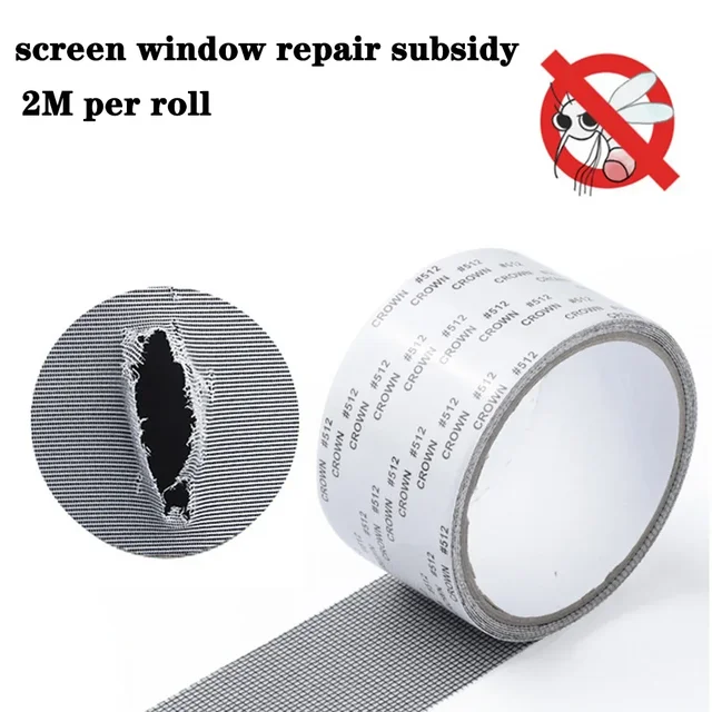 1 ruban de réparation d'écran de fenêtre étanche facile à appliquer – Gardez les moustiques sort avec notre patch en maille anti-insectes et auto-adhésif 4