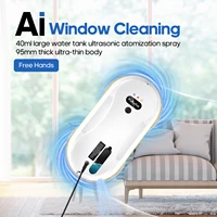 Household window automatic water spray cleaning robot vacuum cleaner remote control electric window wiper household glass wiper 3