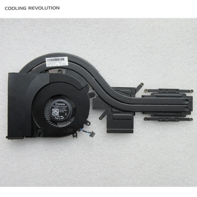 Original Portátil Cpu Ventilador de Refrigeração Dissipador Calor para hp Elitebook 840 g5 g6 Radeon Rx540 Rx550 Zbook 14u Pro Wx3100 3200 L62751001 Novo