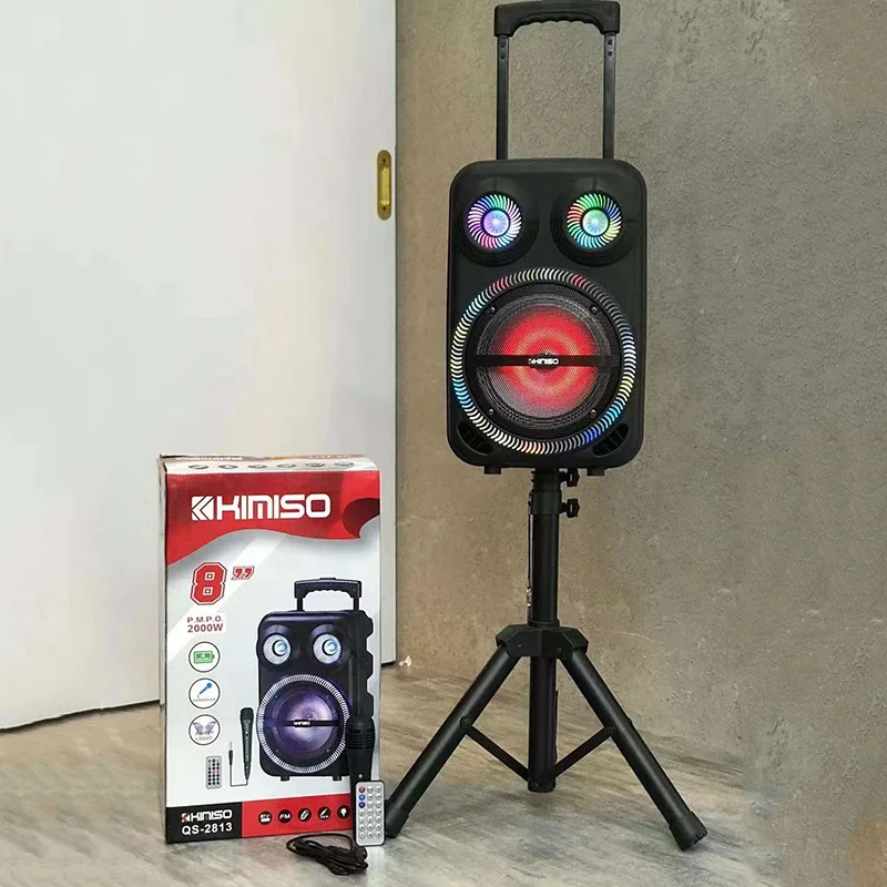 

60W High-Power Bluetooth Speaker Outdoor Party IPX5 Waterproof Subwoofer Stereo Speaker Portable Karaoke Square Dance Speaker FM