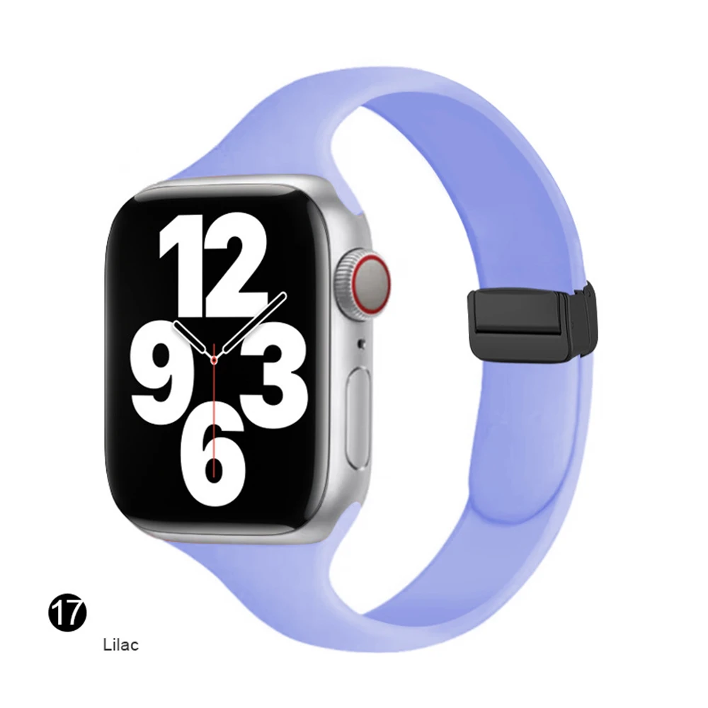 Cinturino in silicone magnetico per cinturino Apple Watch 45mm 44mm 49mm 41mm 40mm 38mm 49 mm correa Bracciale serie iWatch 3 7 6 se 8 Ultra_voghion.com
