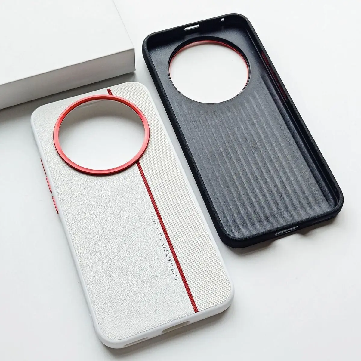 Fashionable Hard PU Leather Protective Back Cover Case