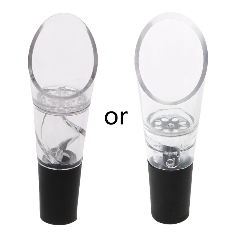 1Pc for Cross Flowing Wine Aerating Pourer Spout Decanter Aerator Quick Pouring Dropship