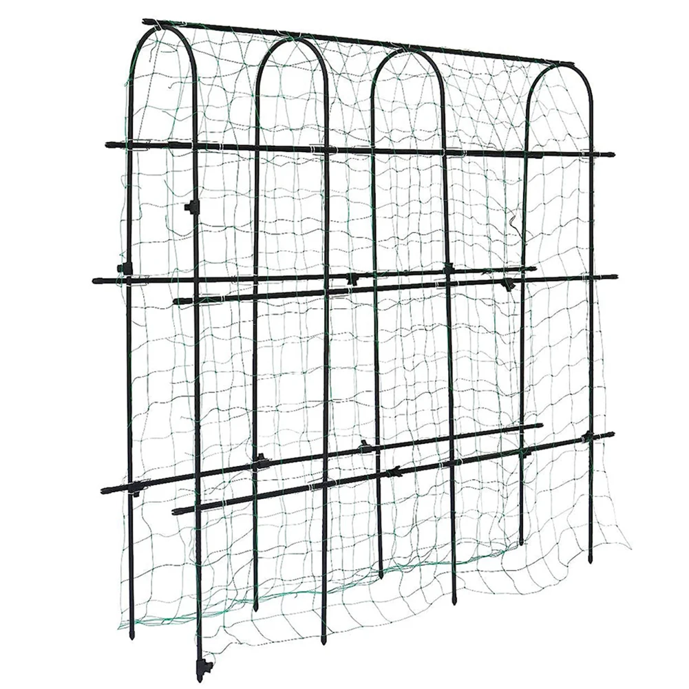 Garden Cucumber Trellis Outdoor U-Frame Trellis Detachable Vine Stand Vegetable Trellis for Vegetable Beans Fruit Grow Trellises