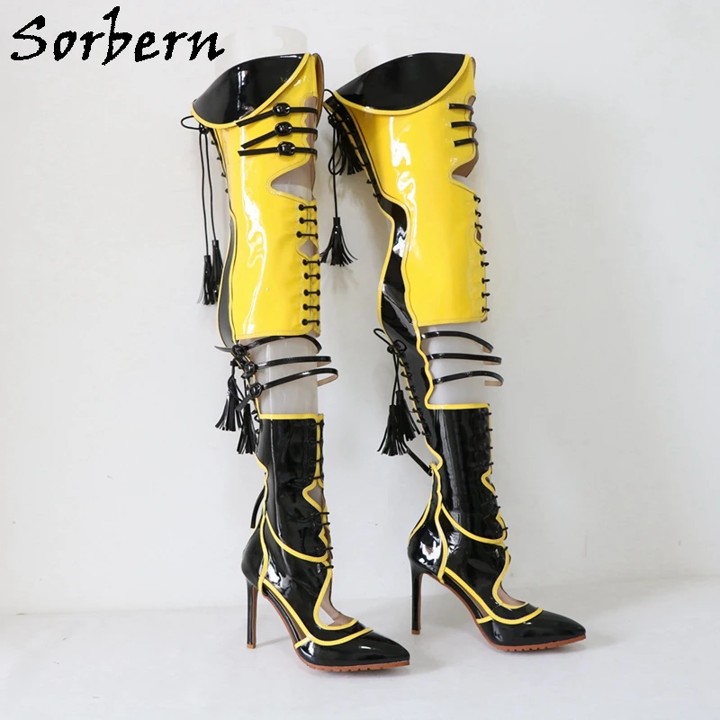 靴 YELLO NERO LONG BOOTS YELLO NERO LONG BOOTS