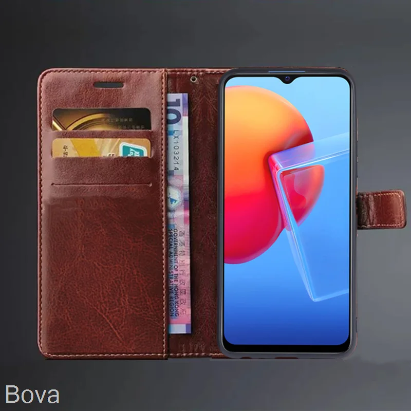 케이스 Vivo Y31 2021 카드 홀더 커버 케이스 Vivo Y31 2021 Pu 가죽 플립 커버 레트로 지갑 전화 가방 장착 케이스 비즈니스