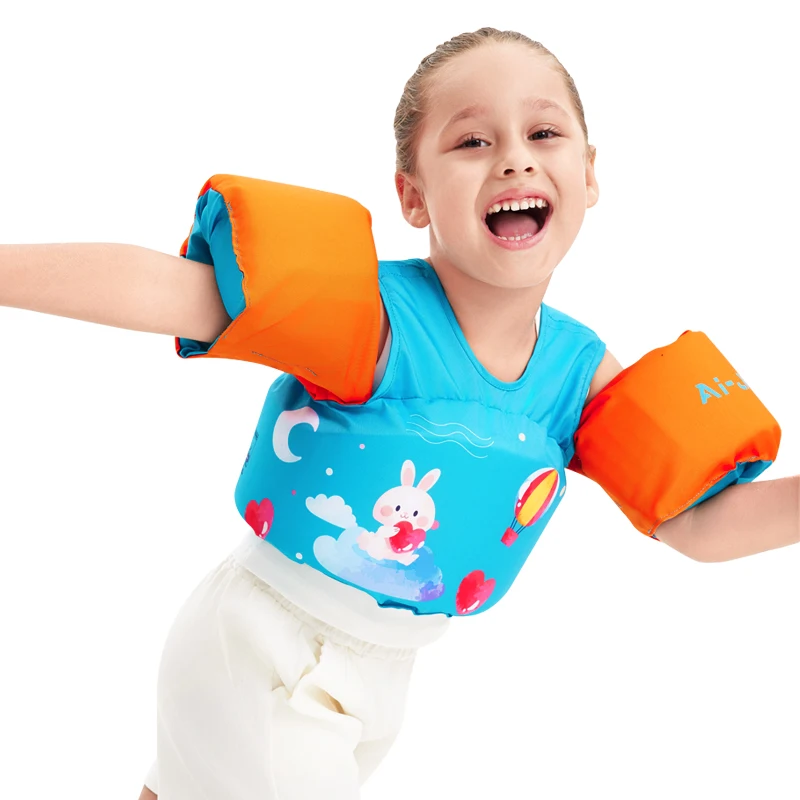 Children Swim Vest Lovely Swimming Pool Arm Floats Non-Inflatable Baby Boys Girls Life Jacket Buoyancy Aids for Kids Aged 2-6T - Image 5