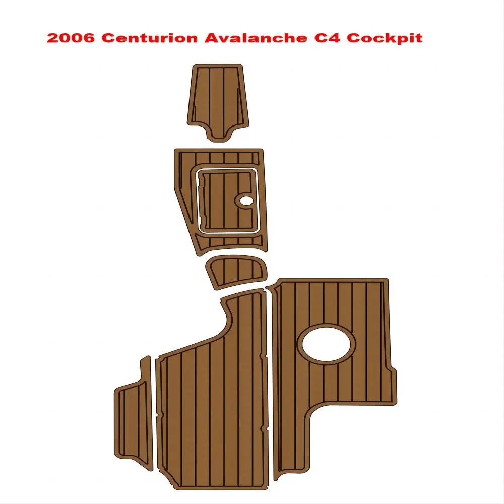 

2006 Centurion Avalanche C4 Cockpit Pad Boat EVA Faux Foam Teak Deck Floor Mat Backing Self Adhesive SeaDek Gatorstep Style