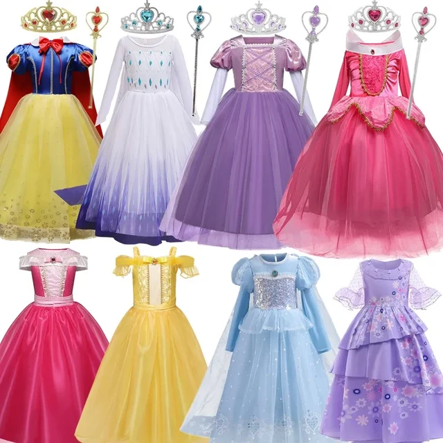 3-10Y Children Princess Dress Girl Deguisement Fille Vestido