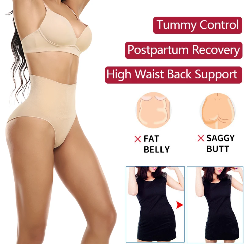 High Waist Shapewear Tummy Control Panties Women Briefs Body Shaper  Slimming Underwear Butt Lifter Belly Shaping Cincher - AliExpress