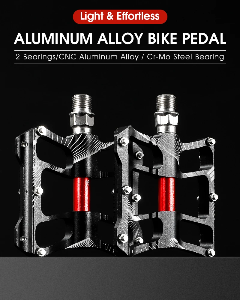 Ultralight Bicycle Pedal 3 Bearings Anti-slip alloy-beesoffpeak