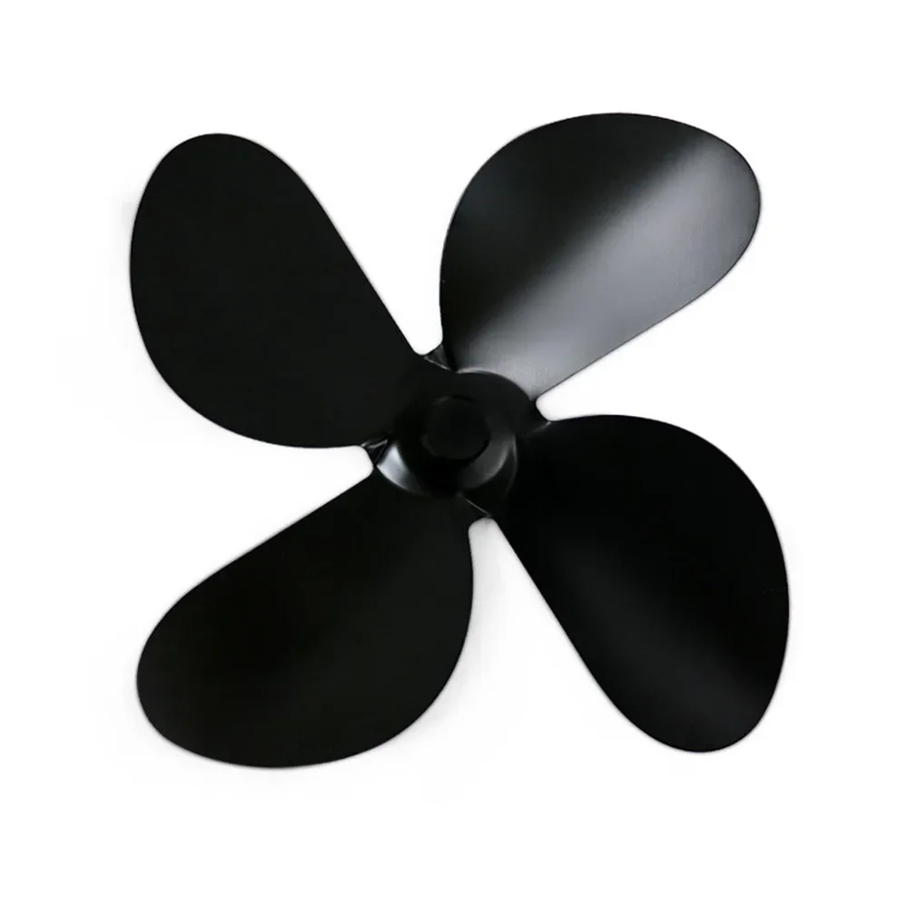 4 Leaf Fans Attachment Thermal Power Fireplace Fan Blade Fan Heat Powered Stove For Log Burner Fireplace Home Eco Friendly